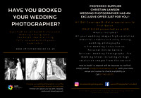 Wedding flyer for website page